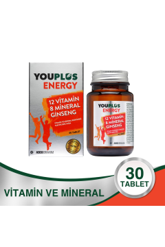 Youplus Energy Vitamin Mineral Kompleksi 30 Tablet