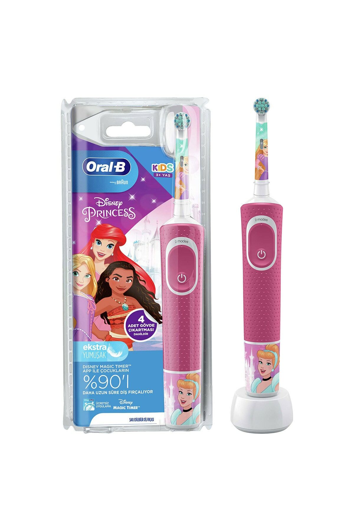 Oral-B D100 Kids Princess Şarj Edilebilir Çocuk Diş Fırçası