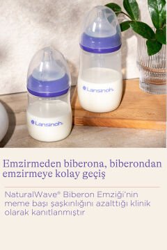 LANSINOH 75590 Natural Wave Silikon Uçlu Biberon 240 ml