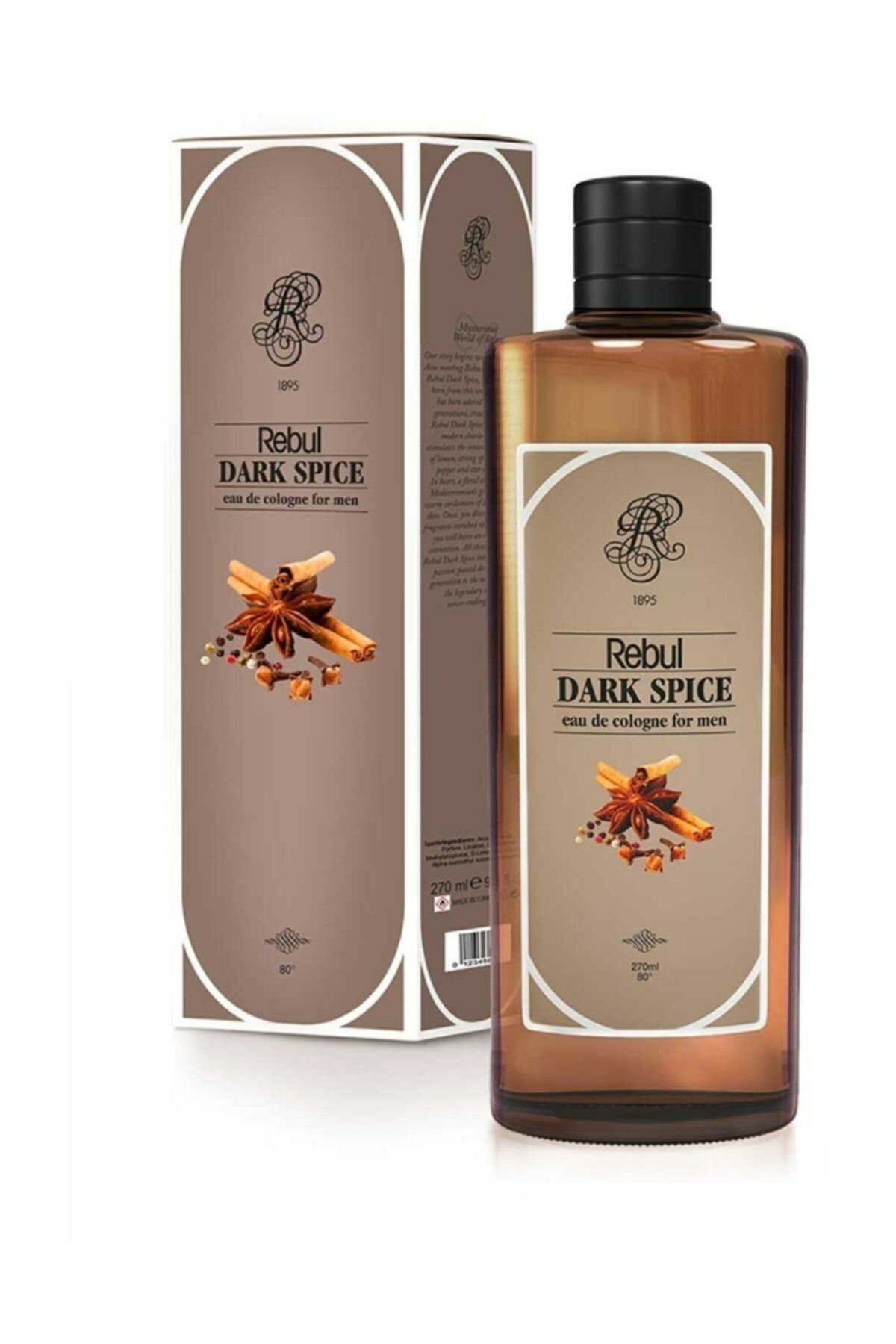 Rebul Dark Spice Kolonya Cam Şişe 270 Ml