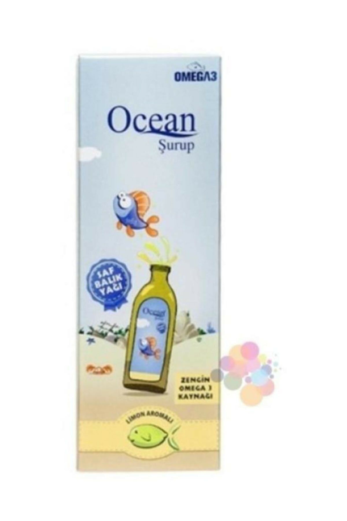 Ocean Omega 3 Limonlu Balık Yağı Şurubu 150 Ml