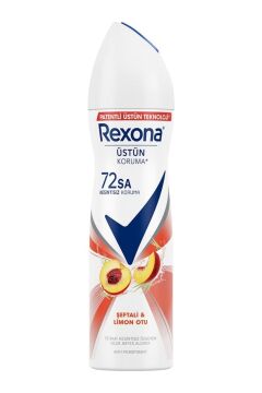 Rexona Kadın Deodorant Şeftali & Limon Otu 72 Saat Kesintisiz Üstün Koruma 150 Ml