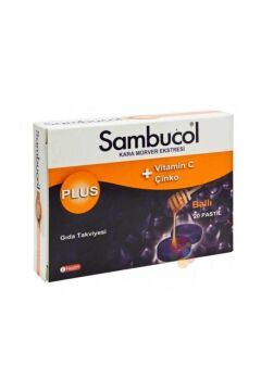 Sambucol Plus Kara Mürver Özütü + C Vitamini & Çinko 20 Pastil