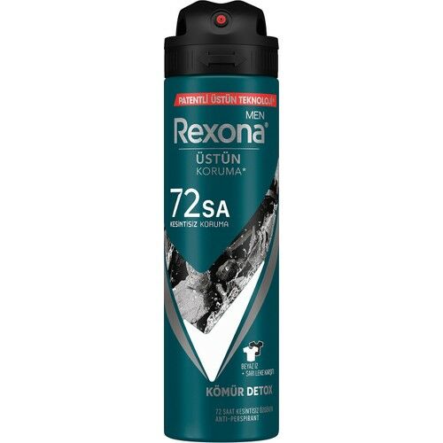 Rexona Men Kömür Detox 72 Saat Üstün Koruma Deodorant 150 ml