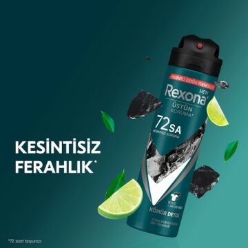 Rexona Men Kömür Detox 72 Saat Üstün Koruma Deodorant 150 ml