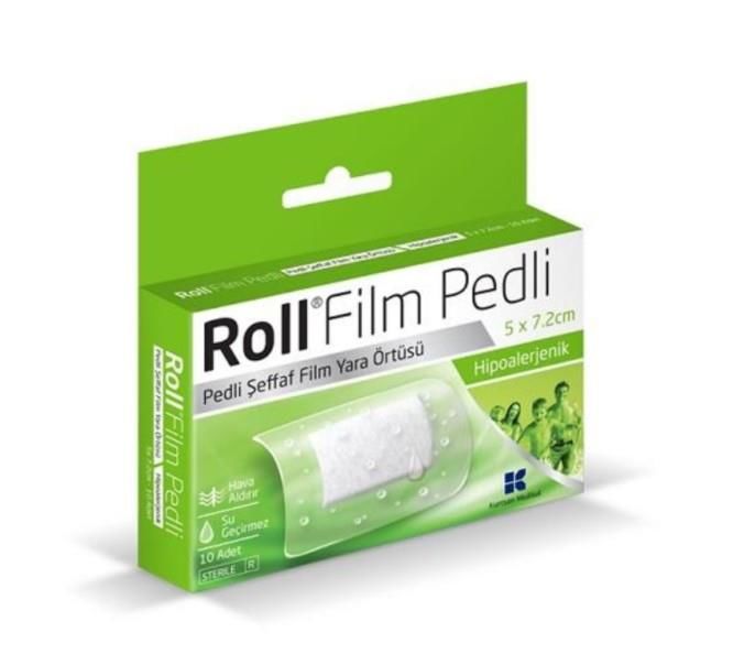 Roll Film Pedli Şeffaf Film Yara Örtüsü 5 x 7.2 Cm