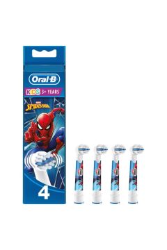Oral-B Şarjlı Fırça Yedek Başlığı 4'lü - Marvel Spiderman