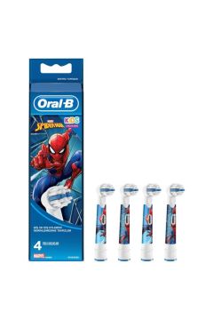 Oral-B Şarjlı Fırça Yedek Başlığı 4'lü - Marvel Spiderman