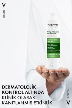 Vichy Dercos Anti-Pelliculaire Şampuan Hassas ve Kaşıntılı Saç Derisi 200 ml