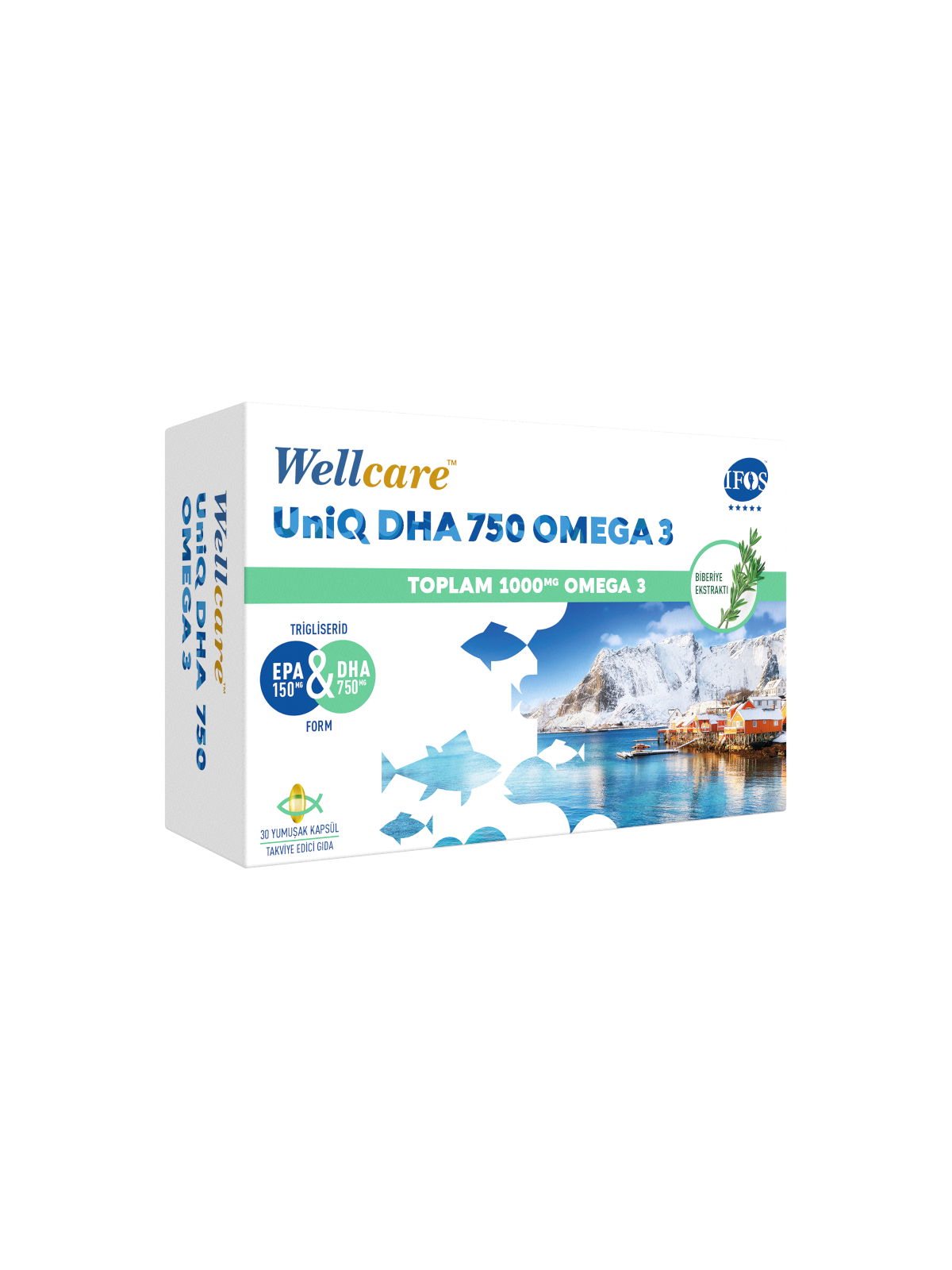 Wellcare Uniq DHA 750 Omega-3 30 Kapsül