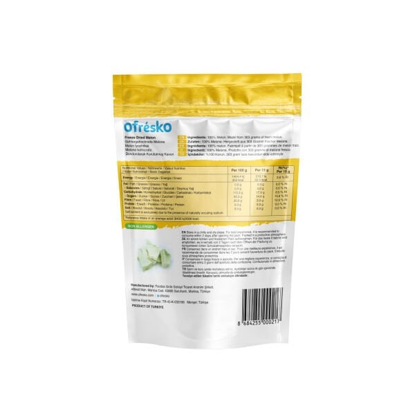 Ofrésko Freeze Dry - Dondurularak Kurutulmuş Kavun 15 g Doypack