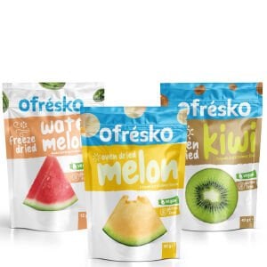 Ofrésko Mix Freeze Dry - Dondurularak Kurutulmuş  Karpuz,   Fırında Kurutulmuş - Oven Dry Kavun,  Ki̇vi̇