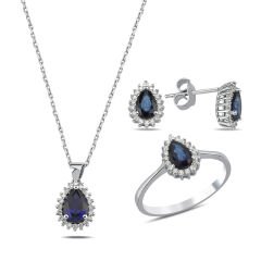 2.77 Karat Safir Pırlanta Set