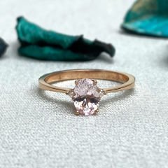 0.65 Karat Morganite Pırlanta Yüzük