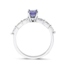 0.73 Karat Tanzanite Pırlanta Yüzük