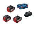 Bosch GBA 18V 3x3ah + GAL 18V-40 + L-box