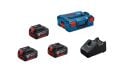 Bosch GBA 18V 3x4ah + GAL 18V-40 + L-box