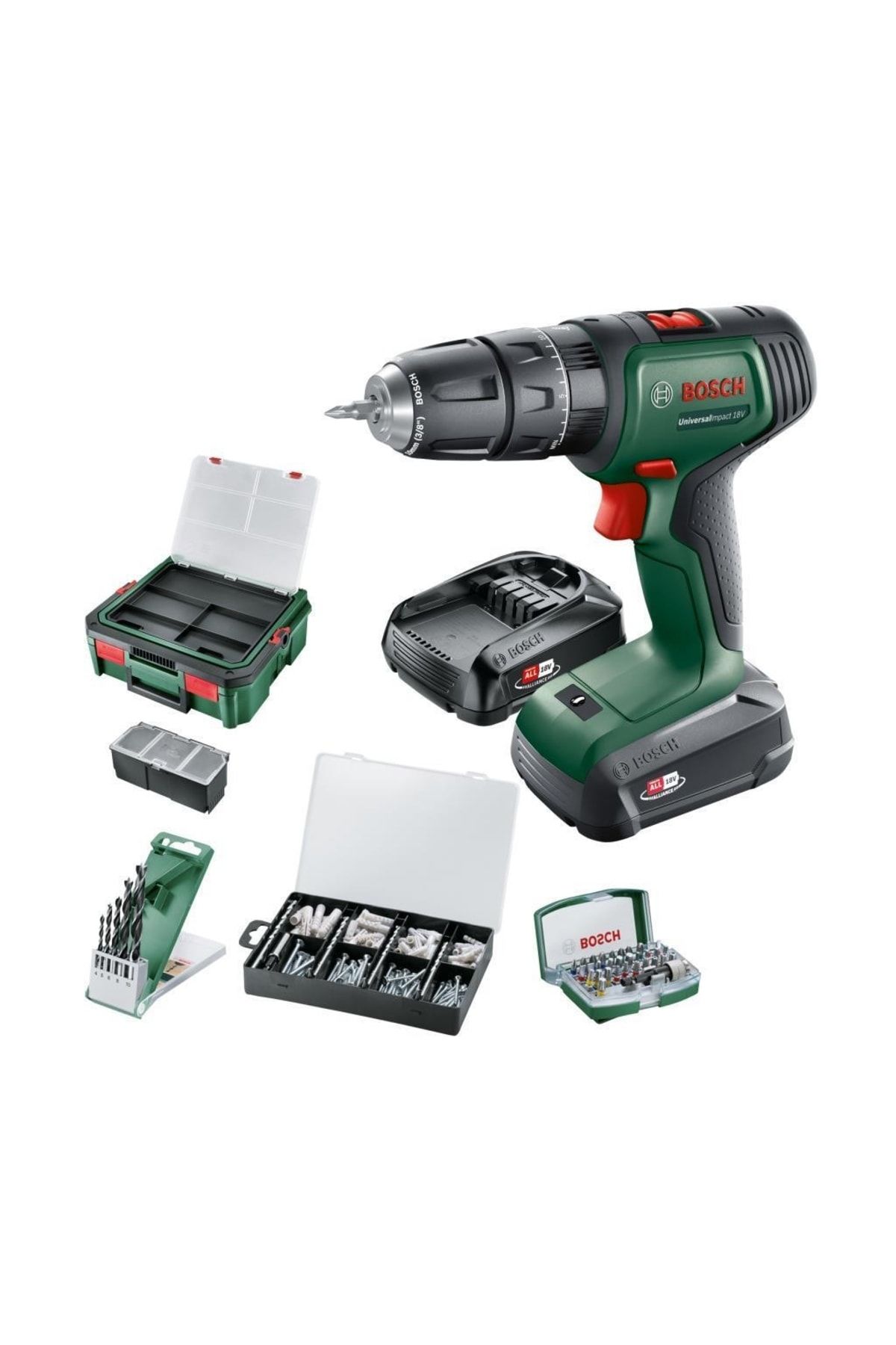 Bosch UNİVERSALIMPACT 18-S-BOXX (1,5 Ah ÇİFT AKÜ)