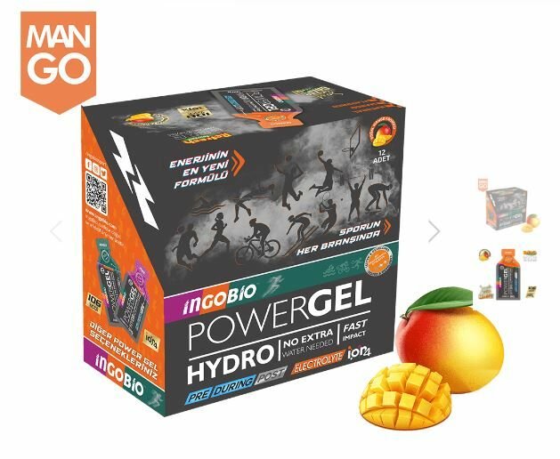 İngoBio PowerGEL Mango 12x 50g