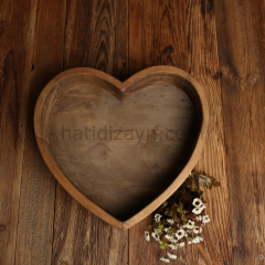 Wooden Heart Bowl