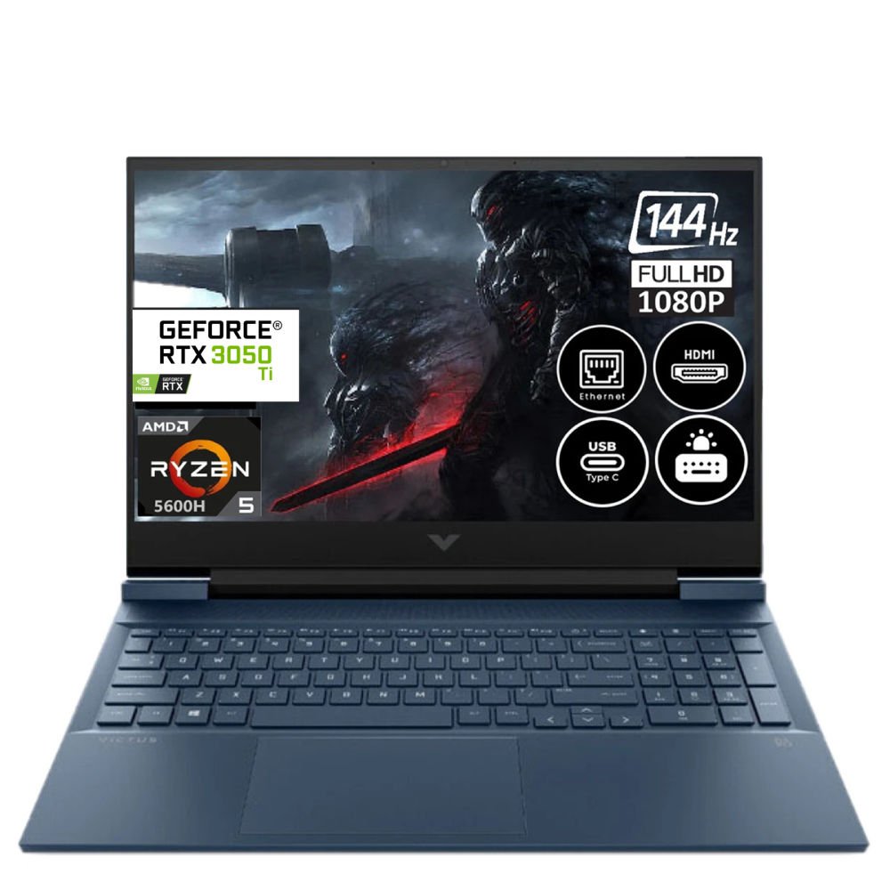 HP Victus 15-FB0008NT Ryzen 5 5600H 8 GB - 1 TB SSD RTX3050Ti Windows 11 Pro 15.6''  71T72EA027