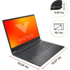 HP Victus 16-D1047NT Intel Core i5-12500H 8 GB 512 GB SSD RTX3050Ti 16.1'' Full HD Freedos 68P32EA