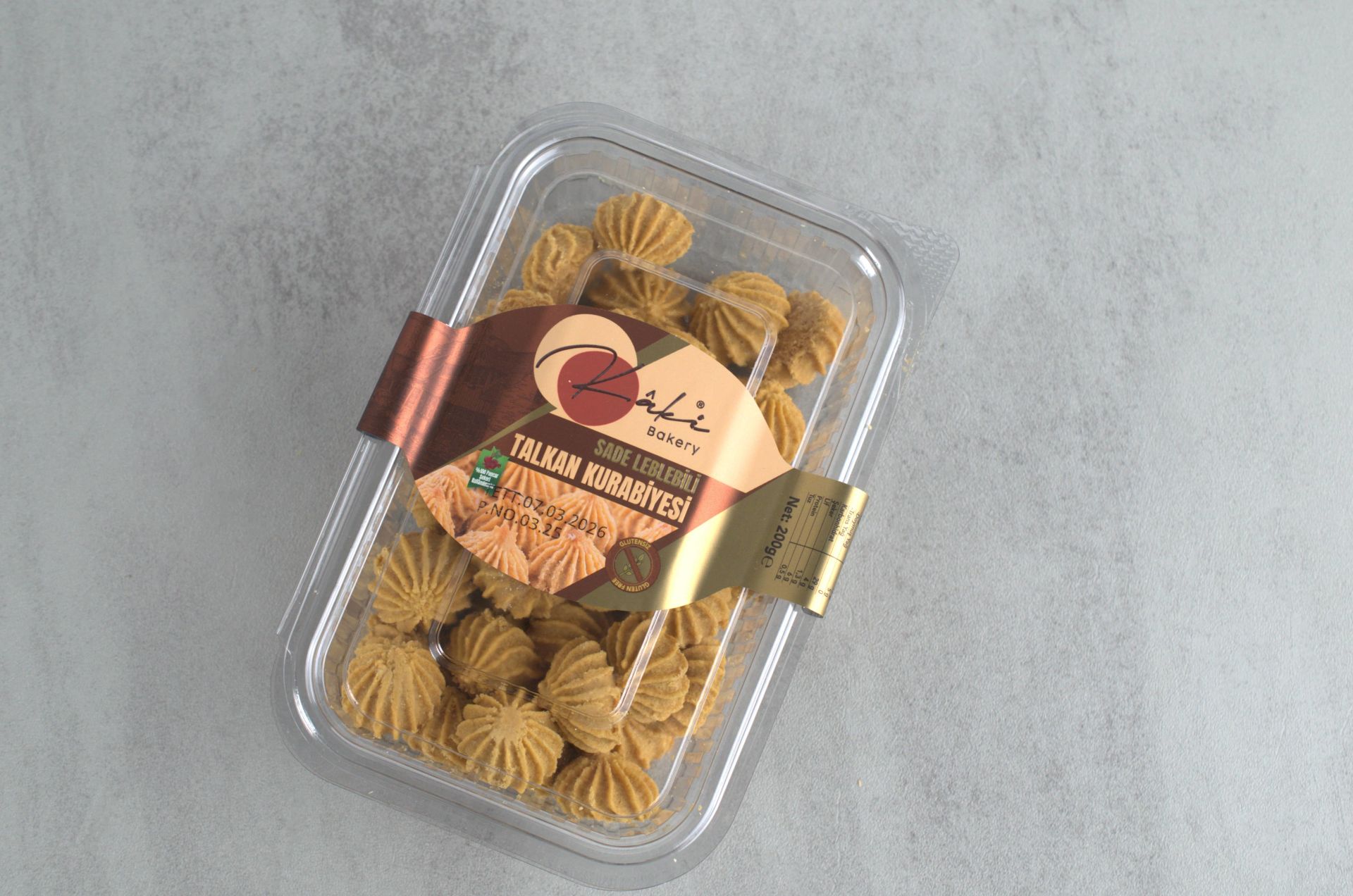 Sade Leblebili Talkan Kurabiyesi  ( KAKİ ) 200 Gr