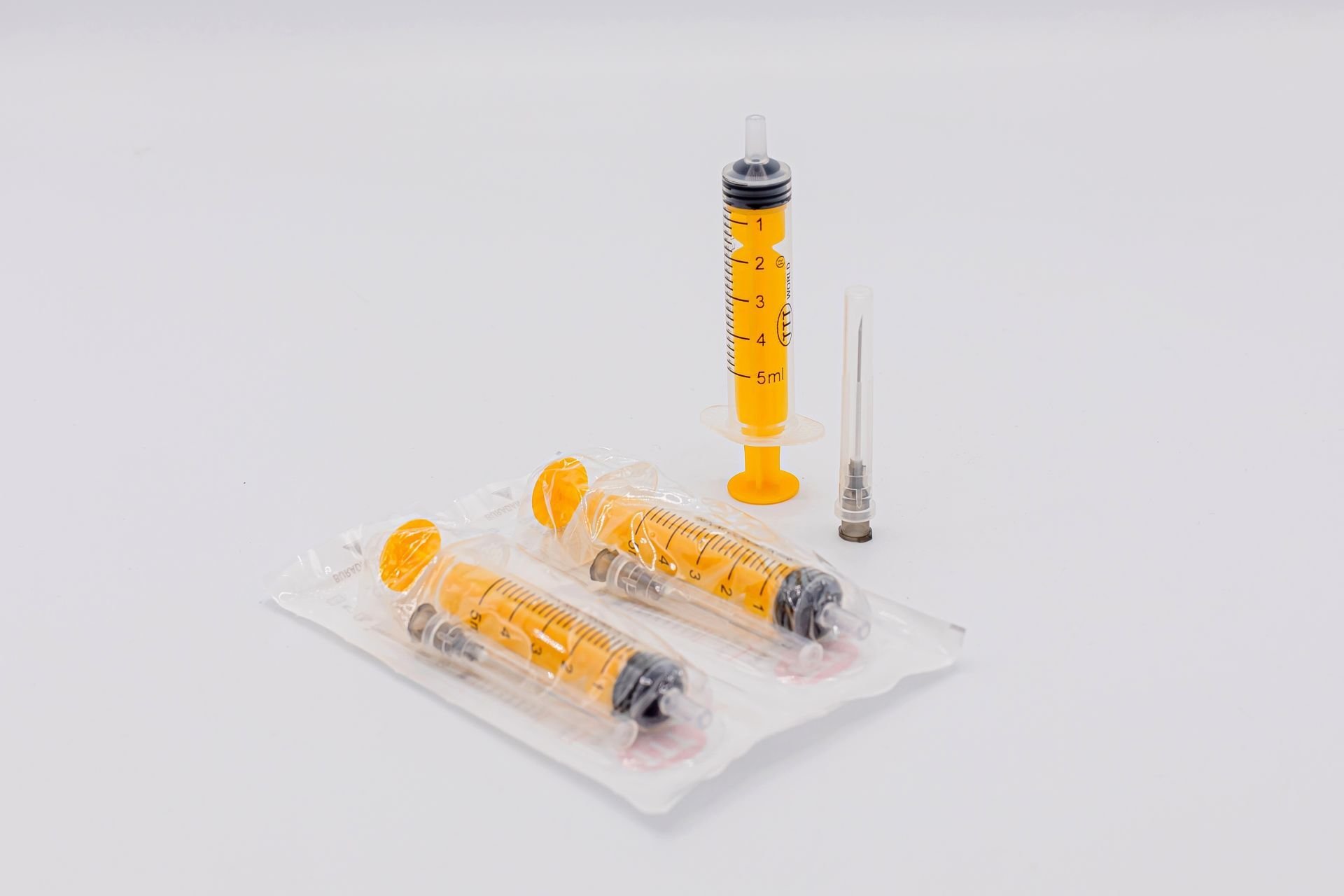 Tek Kullanımlık Steril 5 ml 3P -  21G - 0.8x16mm - İğneli Şırınga
