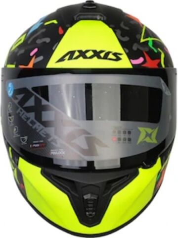 Axxis Draken Crazy Matt Fluor Yellow Kask