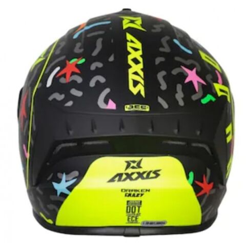 Axxis Draken Crazy Matt Fluor Yellow Kask