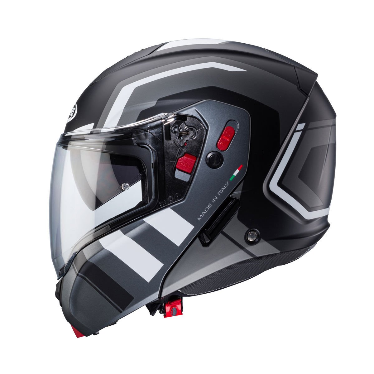 Caberg Horus X Road Matt Black - Gun Metal - White
