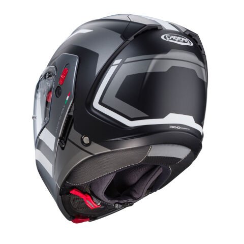 Caberg Horus X Road Matt Black - Gun Metal - White
