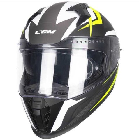 CGM 311G BLAST SPORT Motosiklet Kaskı Mat Siyah Sarı