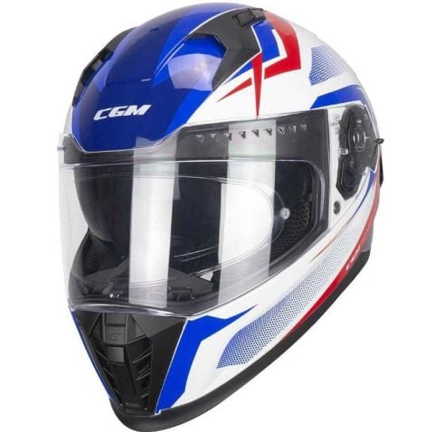 CGM 311G BLAST SPORT Motosiklet Kaskı Beyaz Mavi