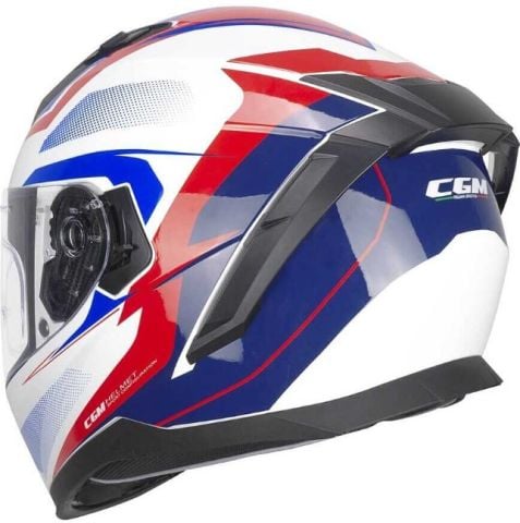 CGM 311G BLAST SPORT Motosiklet Kaskı Beyaz Mavi