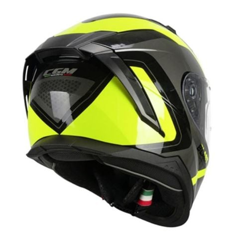 CGM 311R BLAST RACE KAPALI KASK Sarı-Siyah