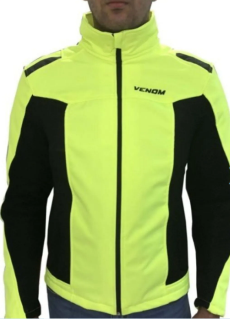 Venom Jaws Air Mesh Soft Shell Sarı Ceket - Motosiklet Montu