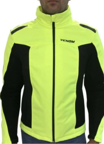 Venom Jaws Air Mesh Soft Shell Sarı Ceket - Motosiklet Montu