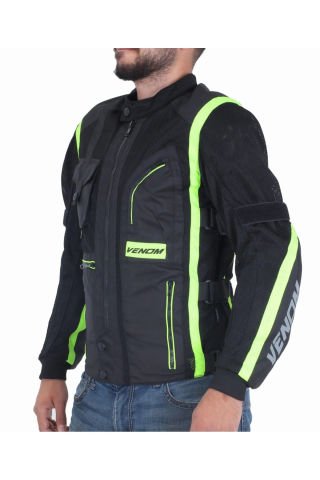 Venom Cargo Mesh Erkek Motosiklet Montu Sarı - Siyah