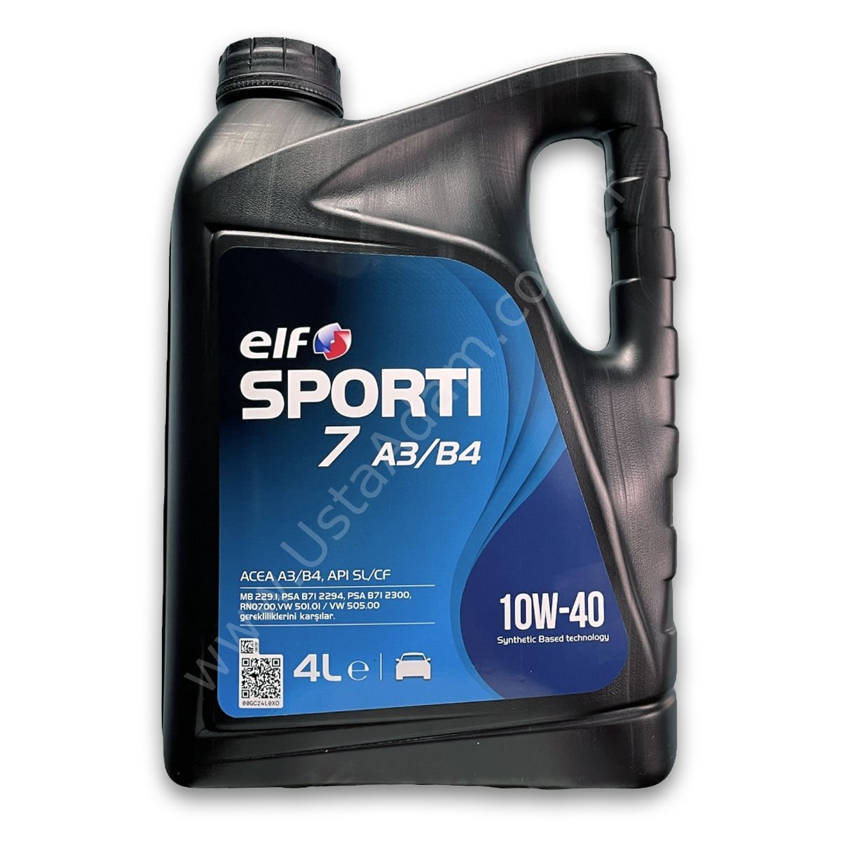 ELF SPORTI 7 A3/B4 10W-40 Yarı Sentetik Motor Yağı - 4 LT