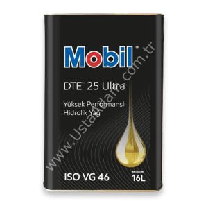 MOBIL DTE 25 ISO VG 46 Yüksek Performanslı Hidrolik Yağı - 16 LT