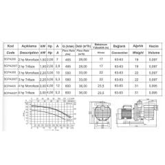 Superpool SCPA Serisi 3 HP Trifaze Havuz Pompası