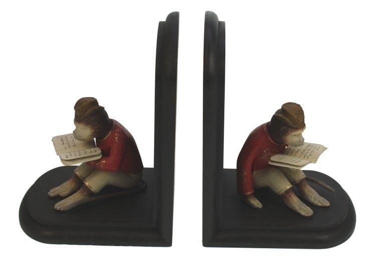 KİTAPSEVER MAYMUN KİTAP DESTEĞİ / BOOKEND (SAĞ - SOL ÇİFT)