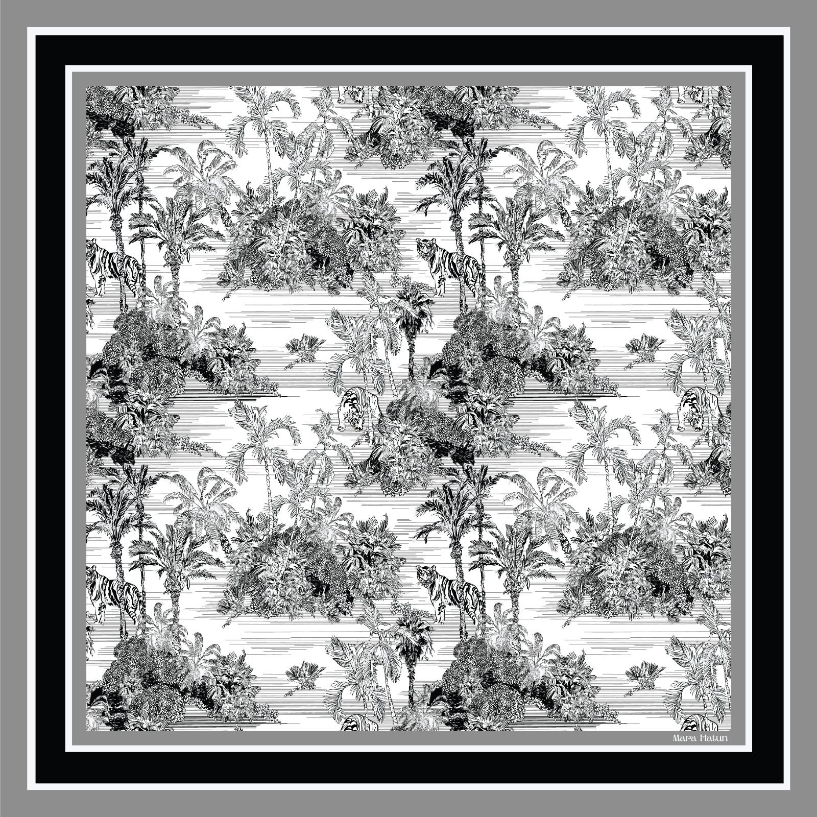 TOILE DE JOUY FUME BLANC