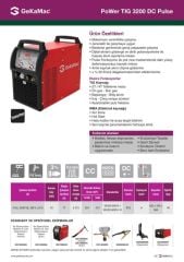 Power TIG 3200 DC Pulse Su Soğutmalı İnverter Kaynak Makinası