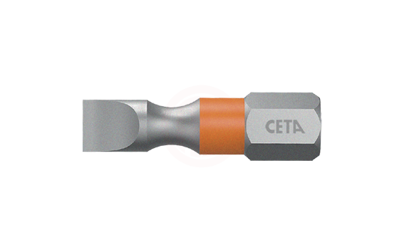 Ceta Form 1/4'' Düz Bits Uç (Renk Kodlu) - 6.5 x 25 mm