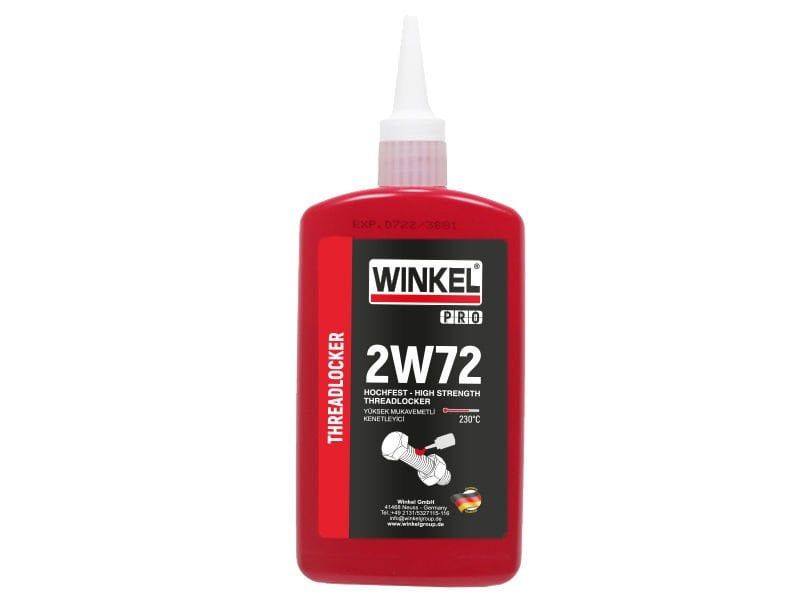 WINKEL PRO 2W72 Yüksek Isı Dayanıklı Vida Sabitleyici 250 ML