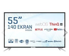 Onvo OV55500 4K Ultra HD 55'' 140 Ekran Uydu Alıcılı webOS Smart LED TV