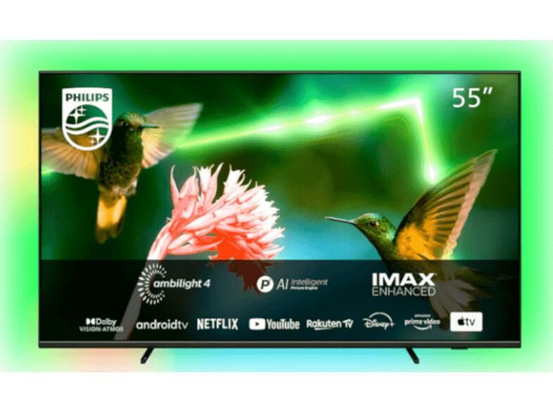 PHILIPS 55PML9507 55 inç 139 Ekran Uydu Alıcılı Android Smart 4 Taraflı Ambilight 4K Ultra HD MiniLED TV