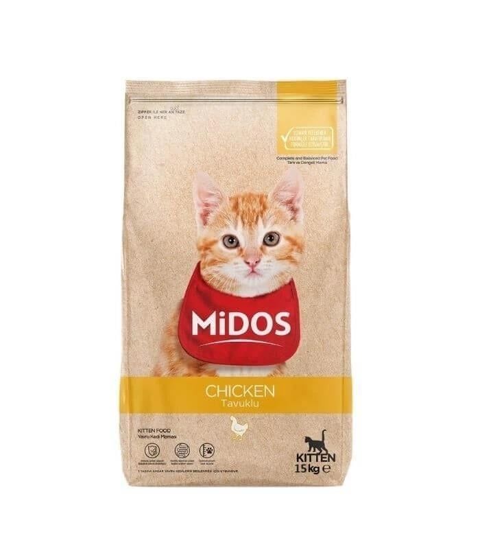 MİDOS Tavuklu Yavru Kedi (Sağlıklı Büyüme) 15kg